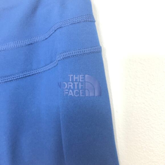 The North Face Crop Legging Mid Rise Athletic Workout Blue Medium - Picture 5 of 9